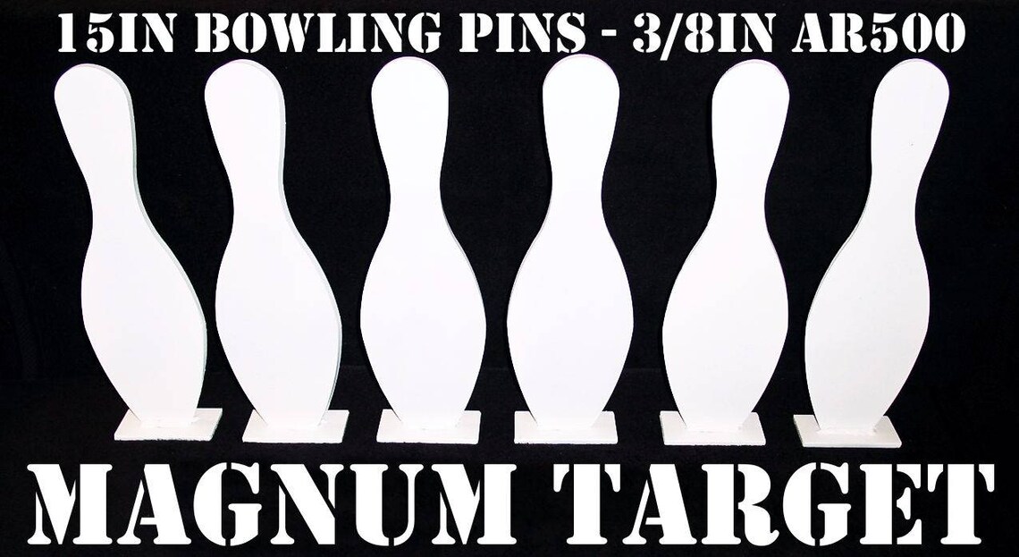 IDPA/IPSC Bowling Pin Knockover Shooting Targets 6pc. Etsy
