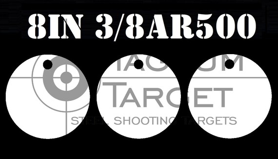 3-Pack AR500 Steel Shooting Targets – 6 Inch Round Hangers For Action Pistol