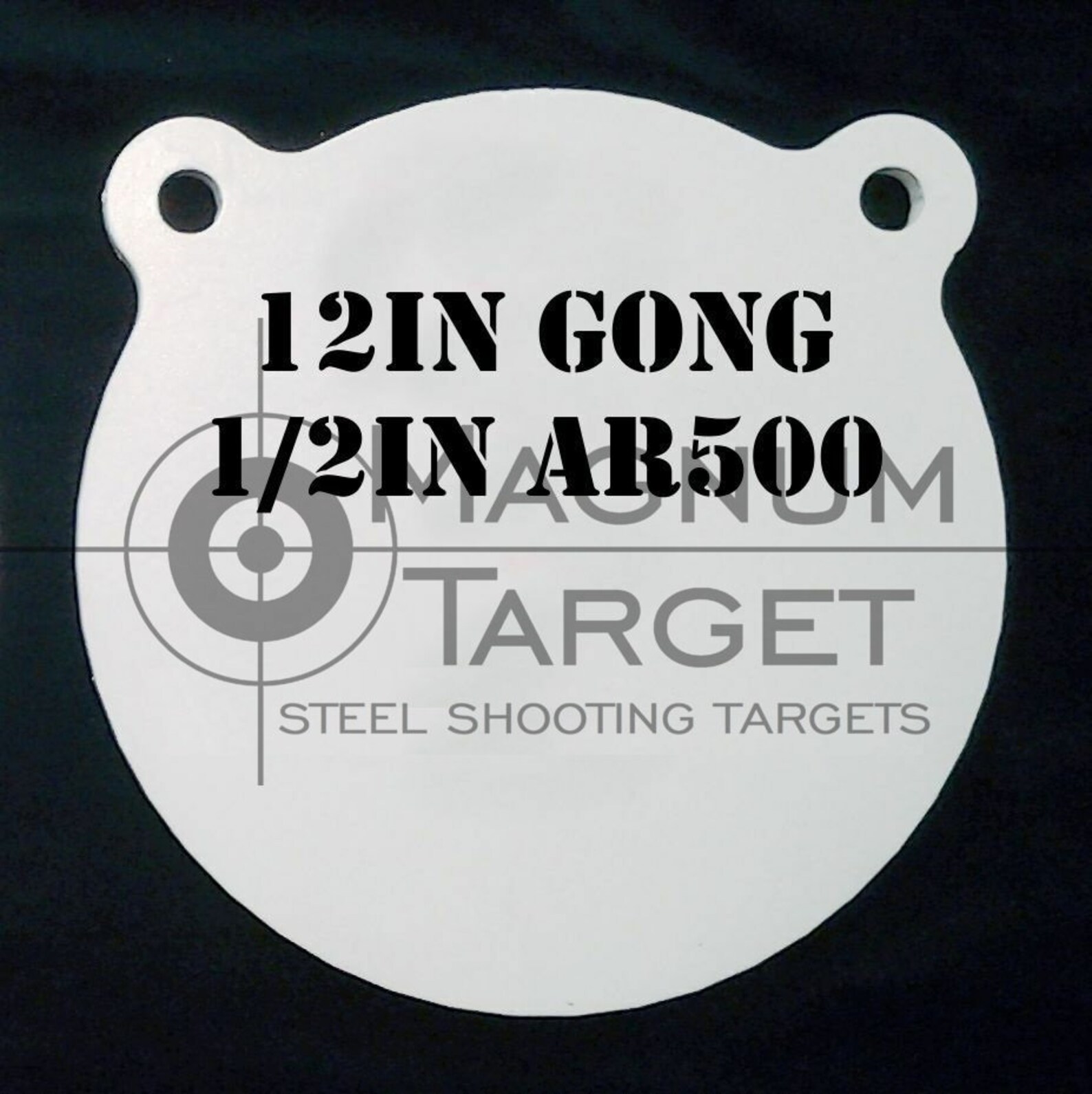 12 In. AR500 Gong Shooting Target 1/2 Thk Rifle Target Etsy