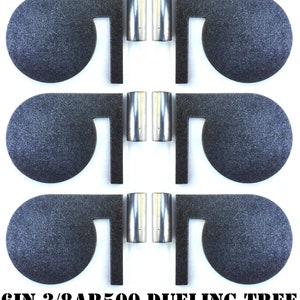 Magnum Target 6&quot;x 3/8&quot; AR500 Steel Shooting Range Targets Dueling Trees Metal Paddles w/tubes - DTS66AR500T