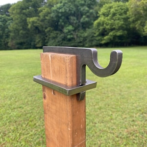 Magnum Target 1pc 3/8&quot; AR500 Hardened Steel 2x4 Topper Hook for Metal Range Shooting Targets - 2x4HOOK1AR500-LONG