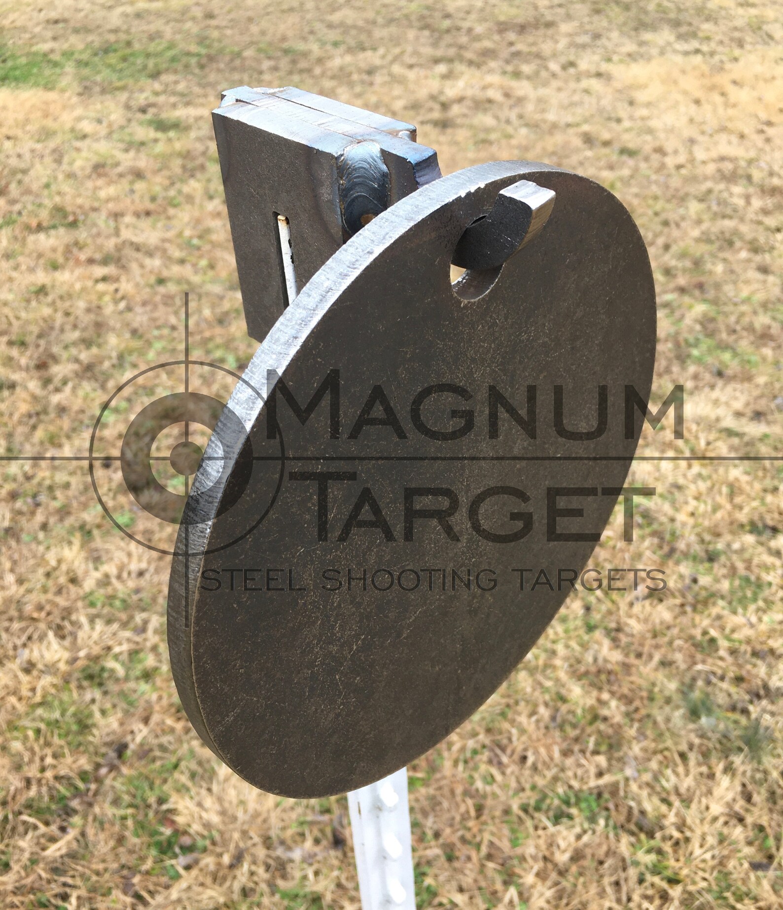 8 Round Gong Steel Shooting Target 3/8 AR500 Range Etsy