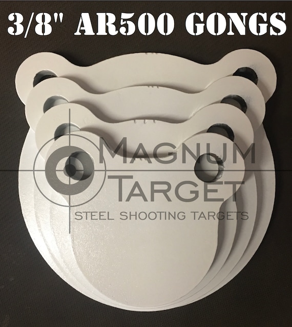 3 4 5 & 6 In. AR500 Gong Shooting Targets 3/8 In. Rifle Etsy