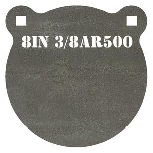 Magnum Target 8in. AR500 Gong Shooting Target - 3/8 Thk. Rifle Target - 1pc. Steel Target Set - G81EAR500