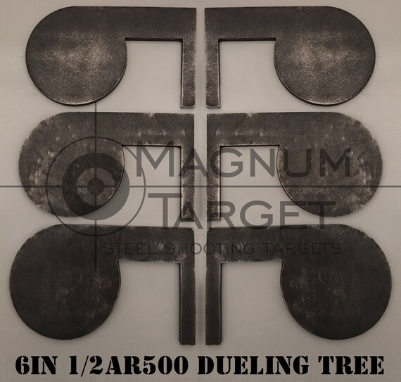 6in. 1/2in. Thk. AR500 Steel Targets for DIY Dueling Trees | Etsy
