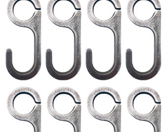 Magnum Target 3/8” AR500 4" Tall Steel Shooting Target Hanger Range Hooks 8pc for 3/4" EMT Conduit or 3/4" Pipe (1.050" OD) (CH8AR500)