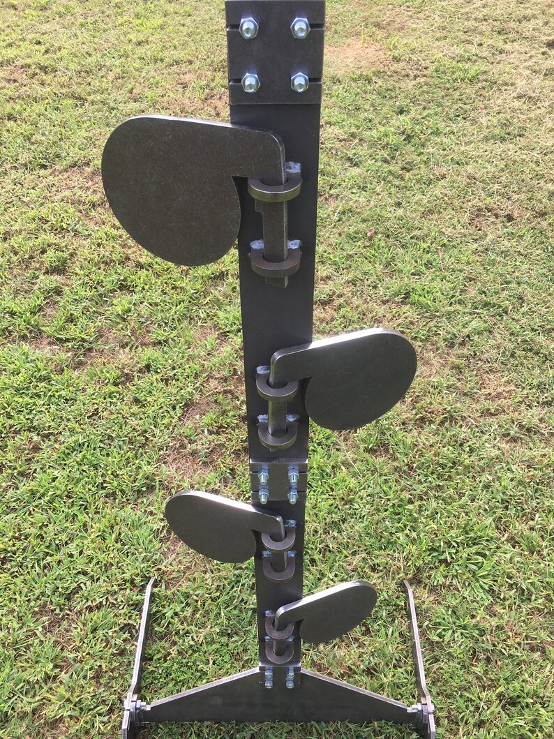 AR500 Steel Target Dueling Tree No Weld Stand Etsy