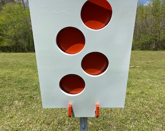 Objetivo de tiro de acero AR500 de Magnum Target, poste en T de árbol de duelo reactivo con cuerda de 3/8" y rehenes, NUEVO - STR12x18TPM-KIT