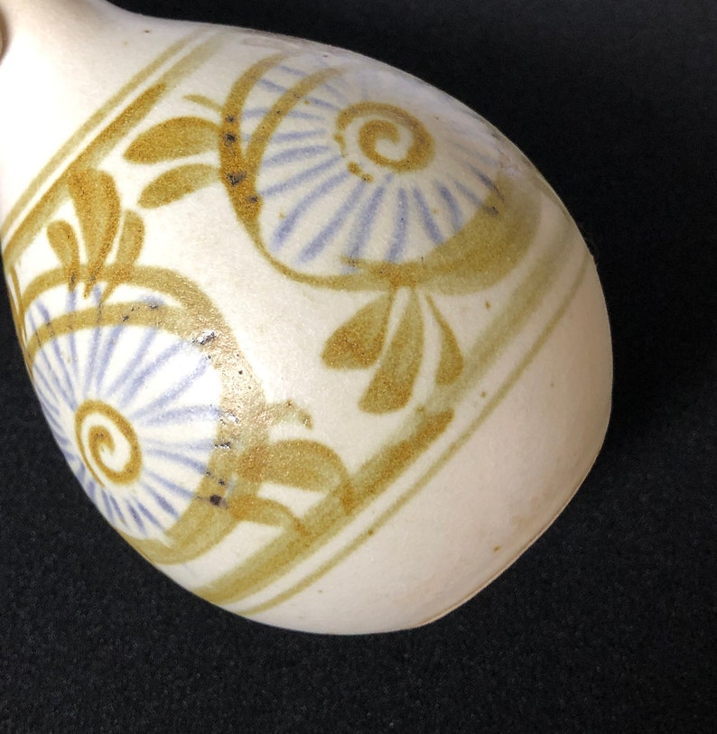 Vintage Made in Japan Mid Century Mod Graphics Small Pottery Vase