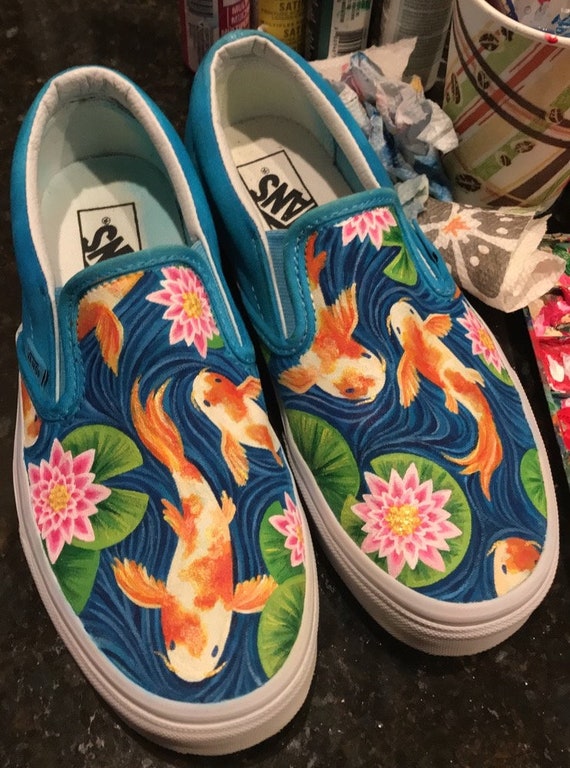 Chaussures de toile peinte à la main drapeau Maryland (Vans, Converse, Toms, Keds) Chaussures de toile peinte à la main drapeau Maryland (Vans, Converse, Toms, Keds)