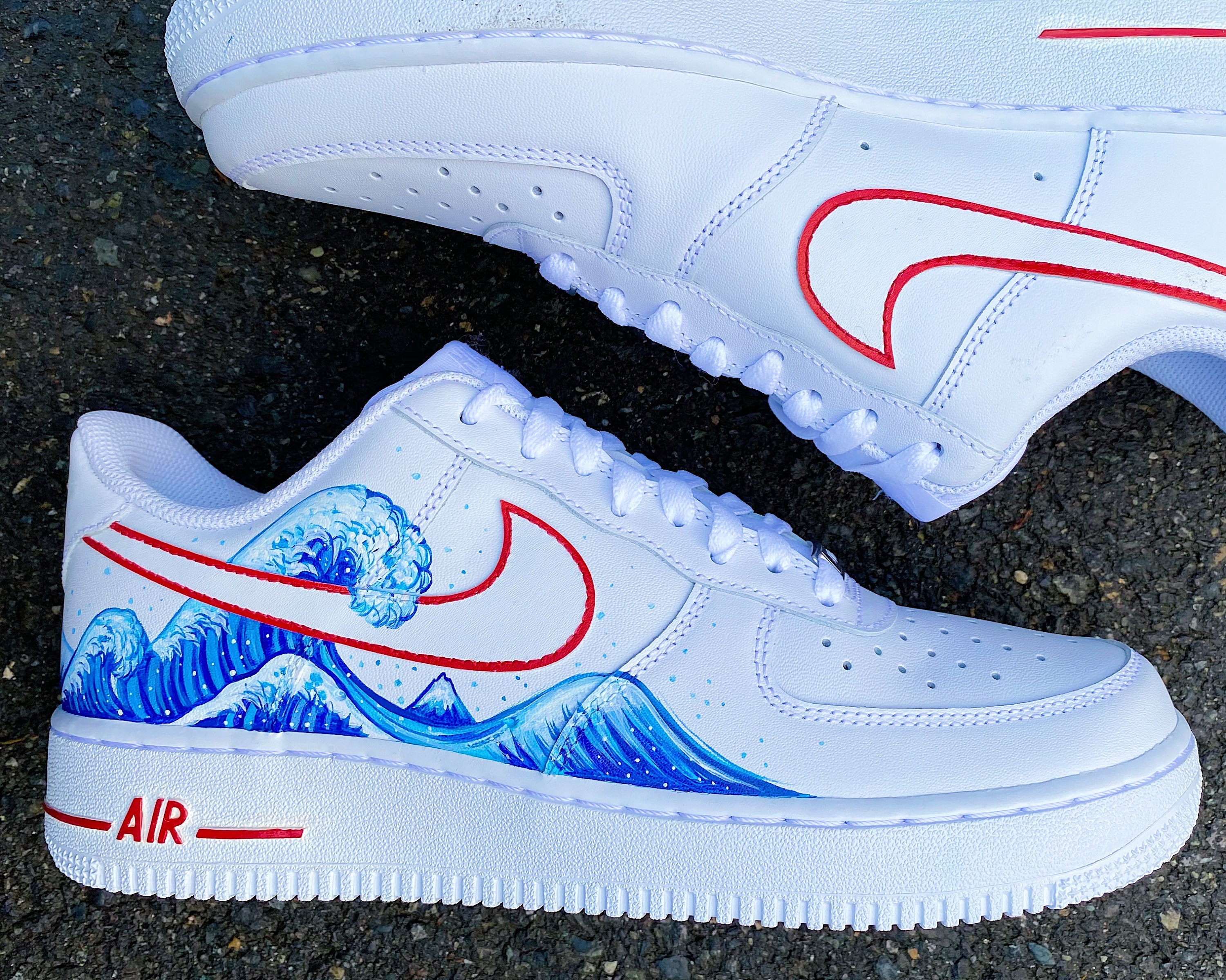 Nike Air Force 1 High '07 Emb White / Blue Rush High Top Sneakers - Sneak  in Peace