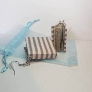 Miniature hard cover book Earrings