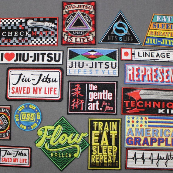 2 BJJ PATCH LOT Jiu Jitsu Gi Patches YOU PICK EM 18 to choose from IRON-ON