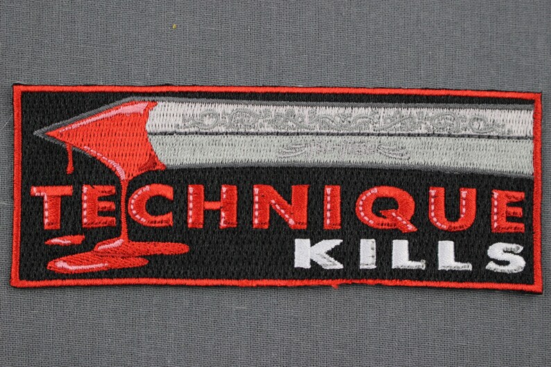 Jiu Jitsu BJJ Gi Patch TECHNIQUE KILLS Jiu Jitsu Gift Iron-on Christmas ...