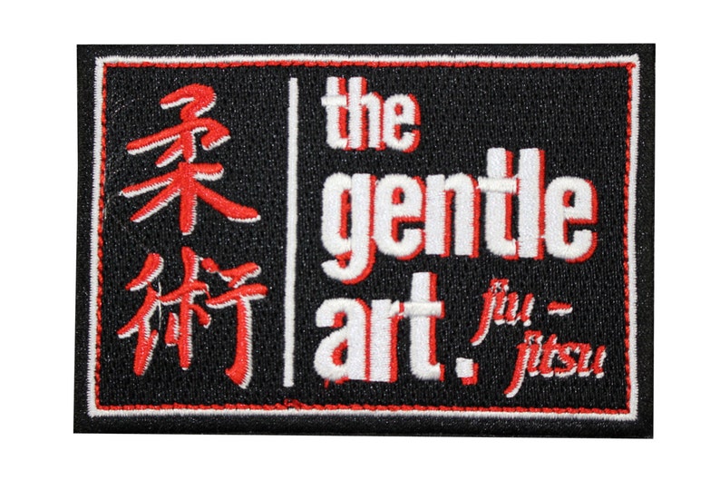 Jiu Jitsu BJJ Gi Patch the GENTLE ART Jiu Jitsu Gift Ironon Christmas
