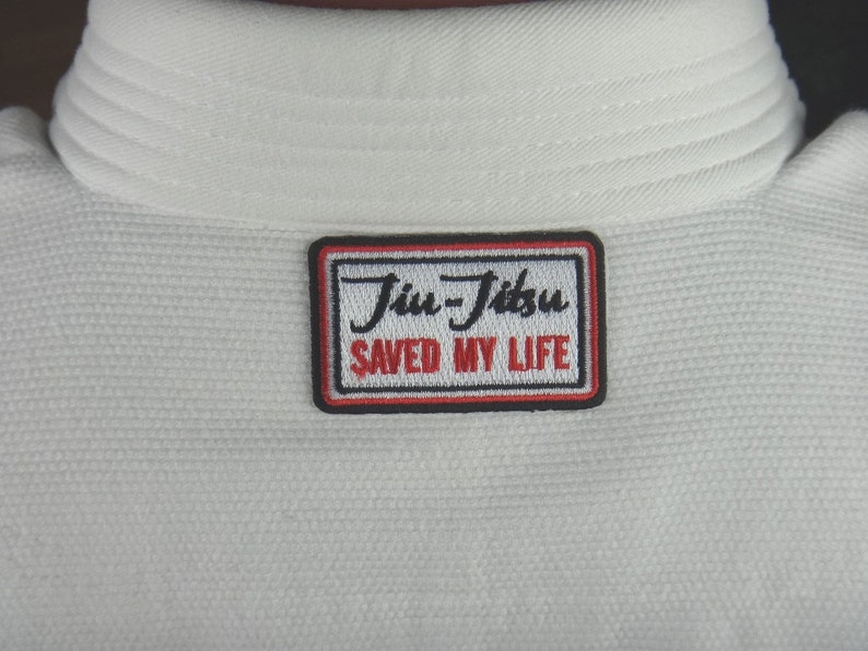Jiu Jitsu BJJ Gi Patch Jiujitsu SAVED My Life Gift Ironon Etsy