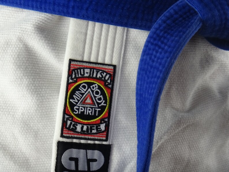 Jiu Jitsu Bjj Gi Patch JIU-JITSU is LIFE Jiu Jitsu Gift Iron-on Christmas Stocking Stuffer image 2