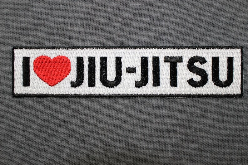 Jiu Jitsu BJJ Gi Patch I Love JIUJITSU Gift Ironon Christmas Stocking