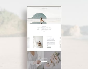 High End Showit Website Template | Modern Photographer Website | Showit Template for Creative Businesses