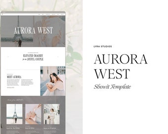 Aurora West - Luxurious Showit Website Template