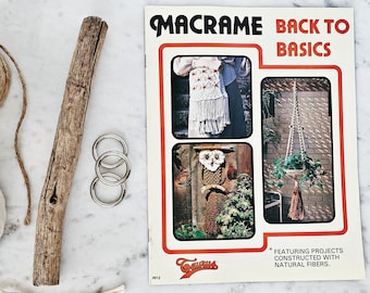 MACRAME Back to Basics || How-To Instruction Guide || Vintage 1979