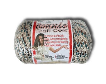 100yd Bonnie 6mm Craft Cord in SANDLEWOOD || Beige Brown Teal Knitting Yarn || Crocheting Rope || Macrame || Braided Cord || Pepperell