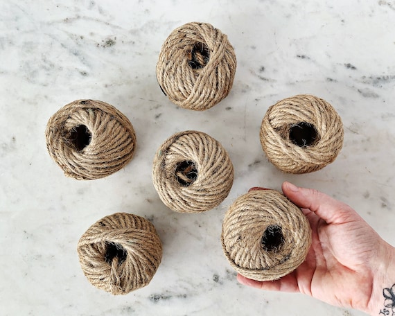3mm NATURAL JUTE CORD || 2.8 oz || Approximately 72 Feet || 4-ply || Brown