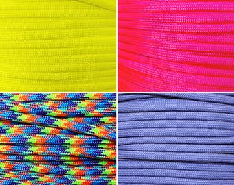 10 Ft 550 Paracord | 4mm Bright Nylon Rope, DIY Crafts