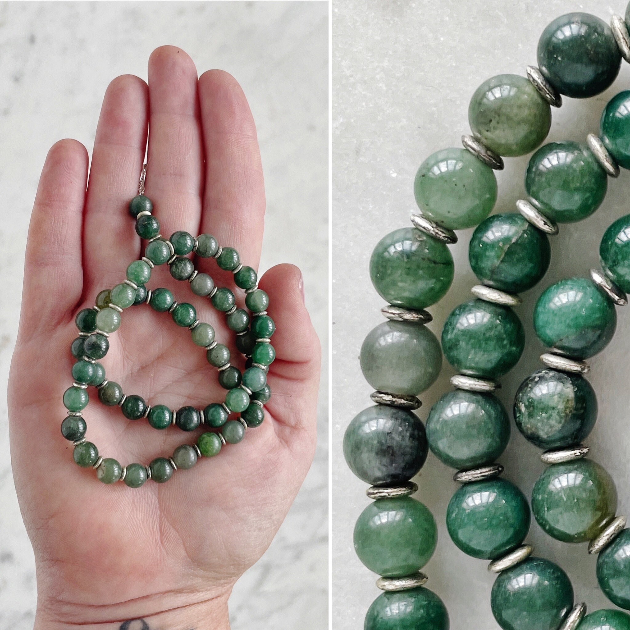 Perles Facettées Main En Aventurine Verte Naturelle - Brin De 7 Pouces (environ 17.8 Cm) - Occasion