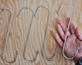 Macrame S Hooks: Silver - 5pc Macrame S Hooks: Silver - 5pc