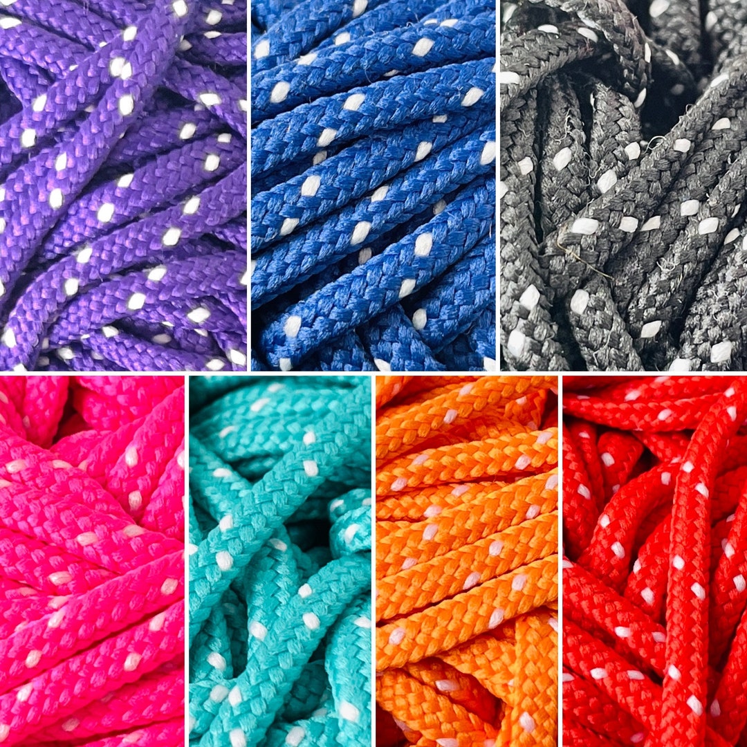 3.5mm SHOELACE CORD 100g Medium Weight 4 Yarn Polyester 203ft 62m