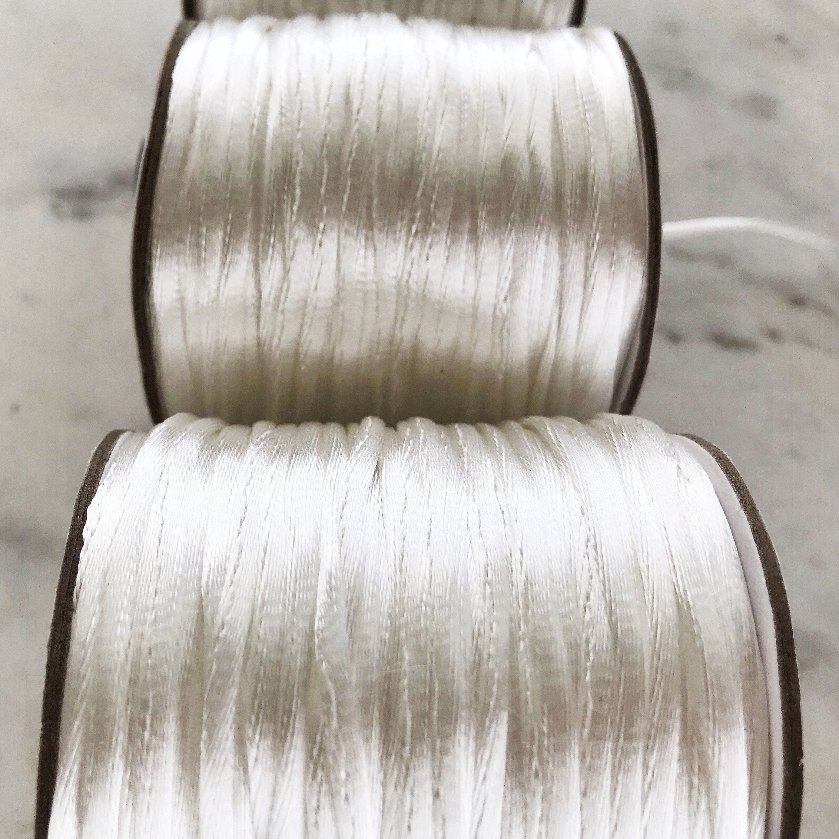 2mm WHITE NYLON CORD, 150 Foot Rolls