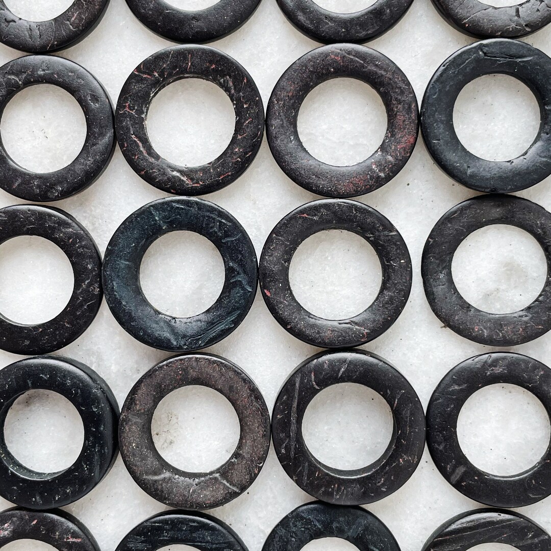Coconut Rings 5 Pieces || 20mm COCONUT RINGS || 1.5 Inch Linking Ring || Dark Grey ...