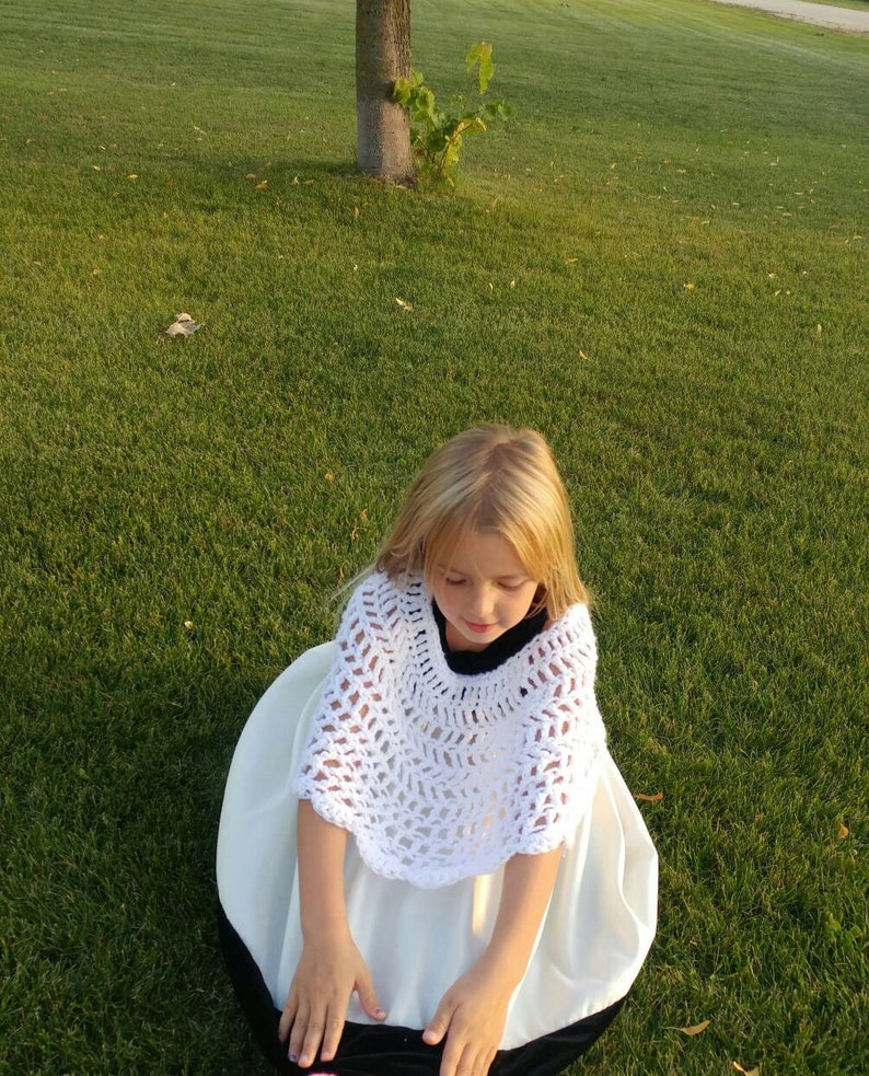 white pink Crochet Childrens Poncho purple,etc blue fall 4-6yrs Made on Order loose red yellow orange kids poncho spring green