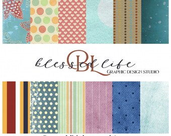 Patterned Digital Paper Pack