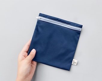 Reusable sandwich and snack bag ~ large ~ Reusable snack and sandwich zipper bags