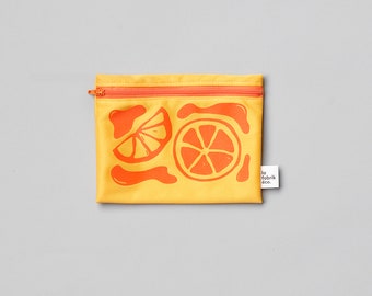 SPECIAL EDITION / ORANGE - Reusable Bag for Snacks - Medium - Reusable snack zipper bags