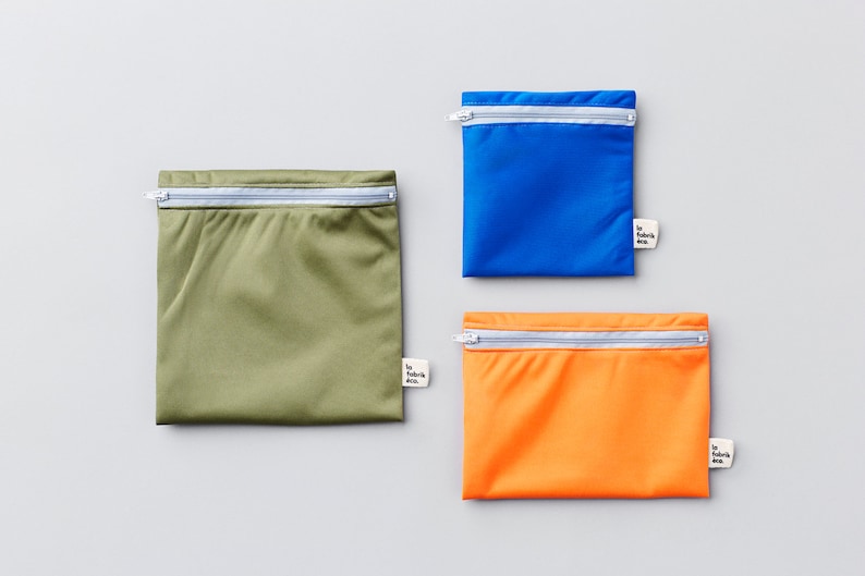 Trio Montagne Reusable sandwich and snack bags Reusable snack and sandwich zipper bags image 1