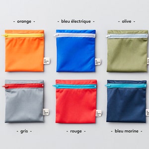 Trio personnalisé Petits sacs réutilisables pour collation Reusable snack and sandwich zipper bags image 2
