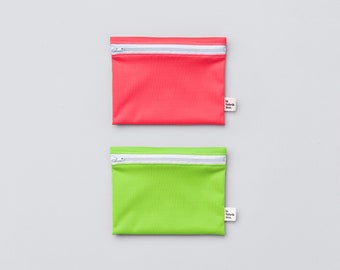 LIMITED EDITION / Duo Melon - Limited Edition - Reusable bags for sandwich and snack - Reusable snack and sandwich zipper bags
