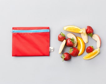 Custom trio ~ medium reusable bags for snack ~ reusable snack and sandwich zipper bags