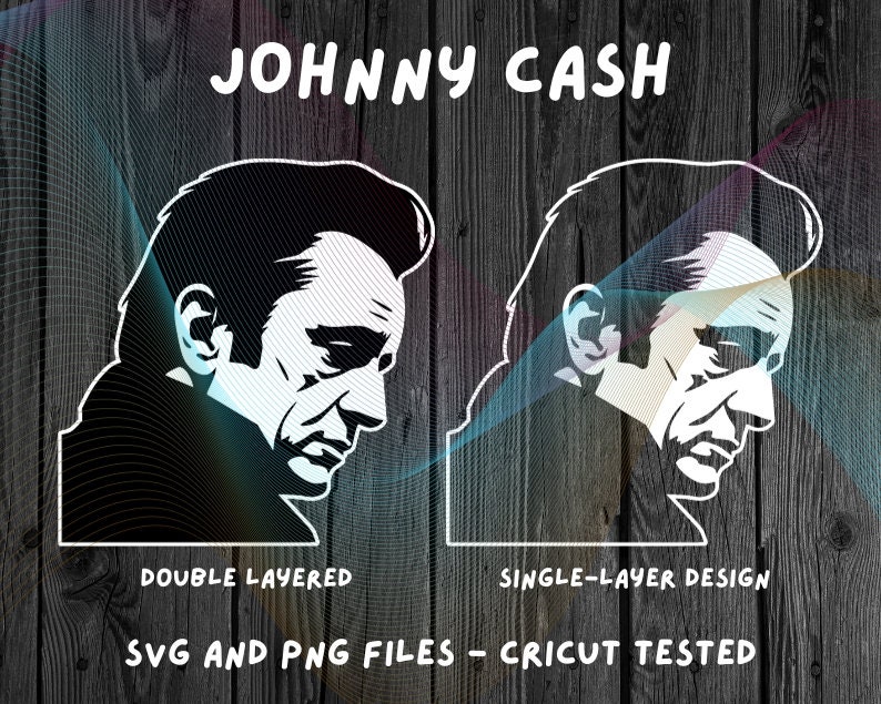 Johnny Cash SVG PNG Digital File for Cricut Silhouette Vinyl - Etsy