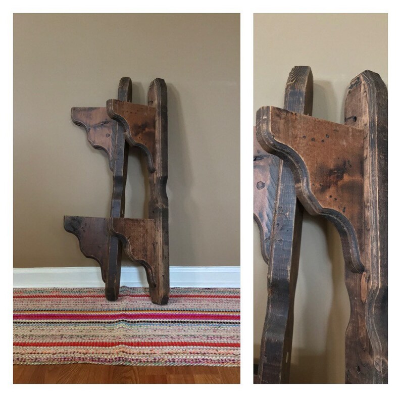 Vintage Wood Corbels Farmhouse Wall Shelf Wooden Wall Shelf Etsy