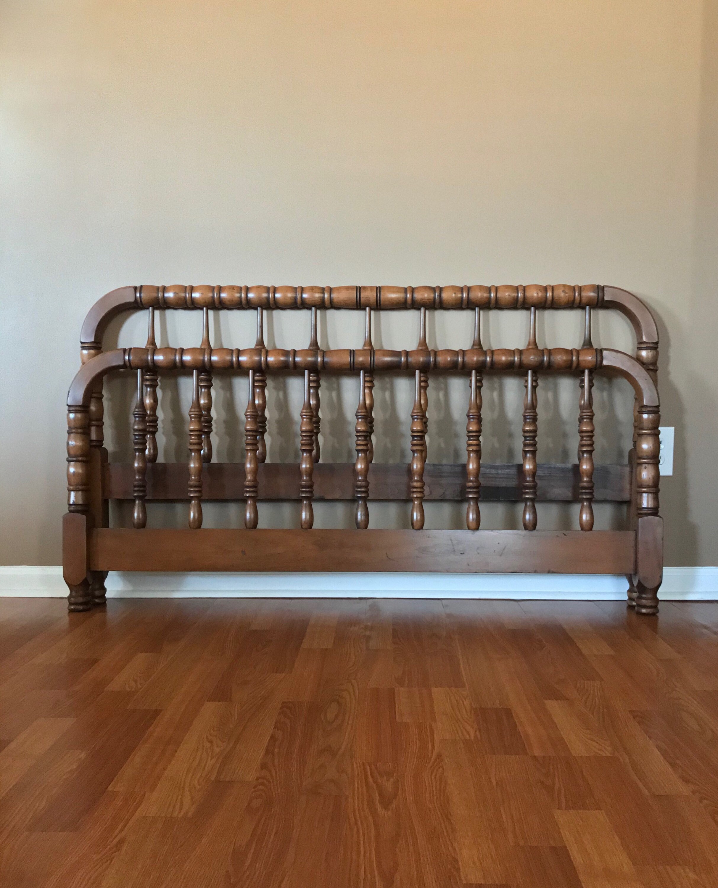 Full Jenny Lind Bed Vintage / Wooden Spindle Bed / Vintage Etsy