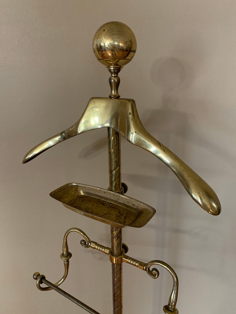 Vintage Brass Valet Stand / Valet Suit Stand / Men's Etsy