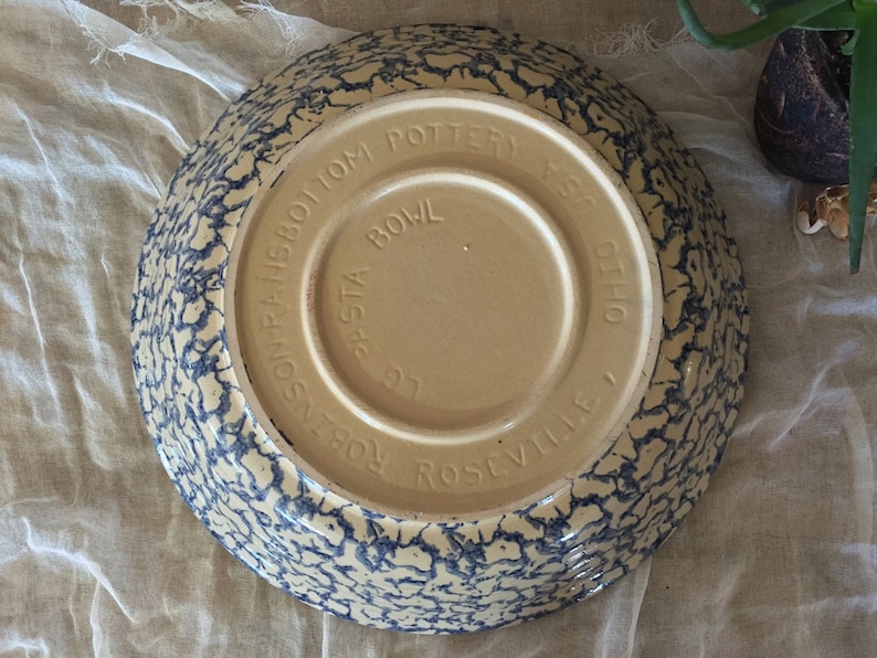 Vintage Robinson Ransbottom Set of two Pieces Robinson Ransbottom Large Pasta Bowl