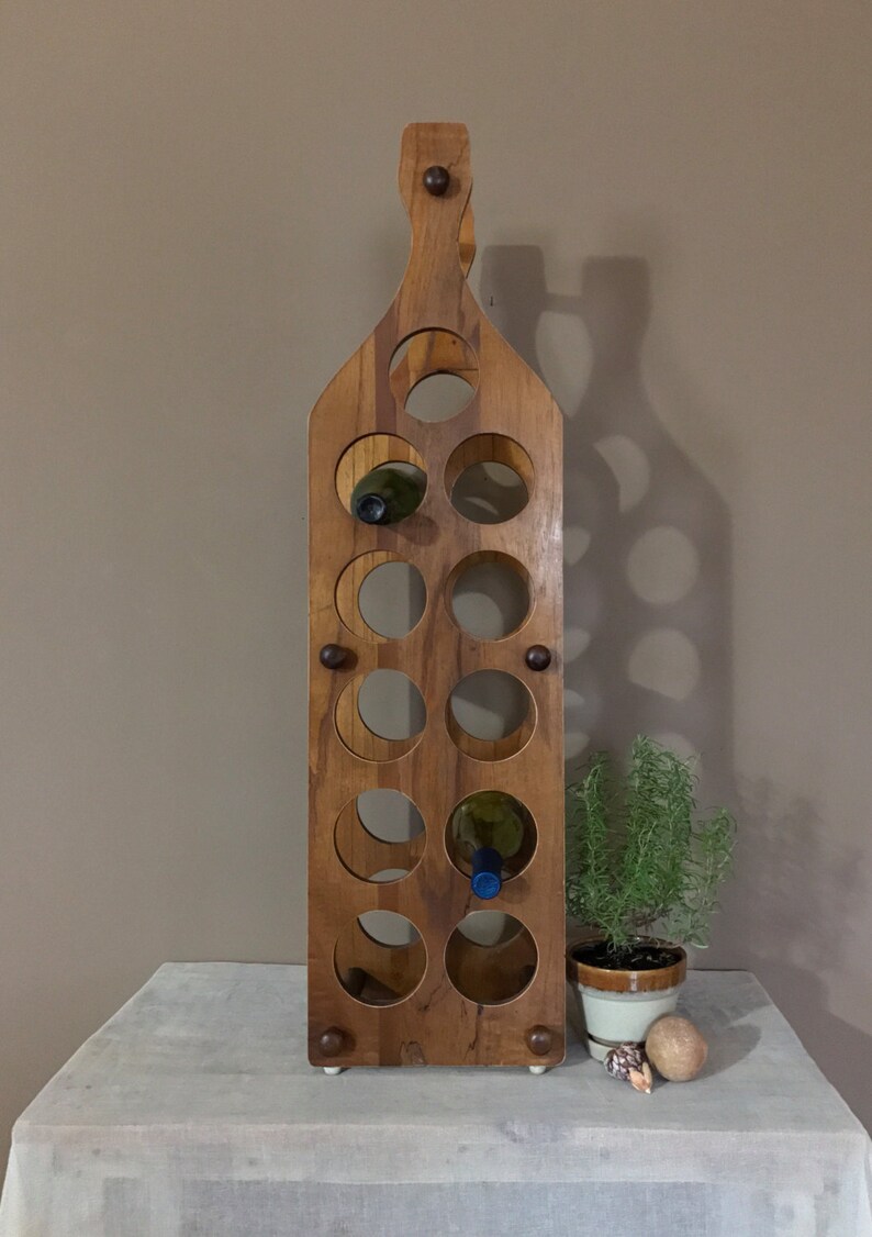 Authentic Vintage Wood Wine Rack / Rustic Wine Rack / Etsy