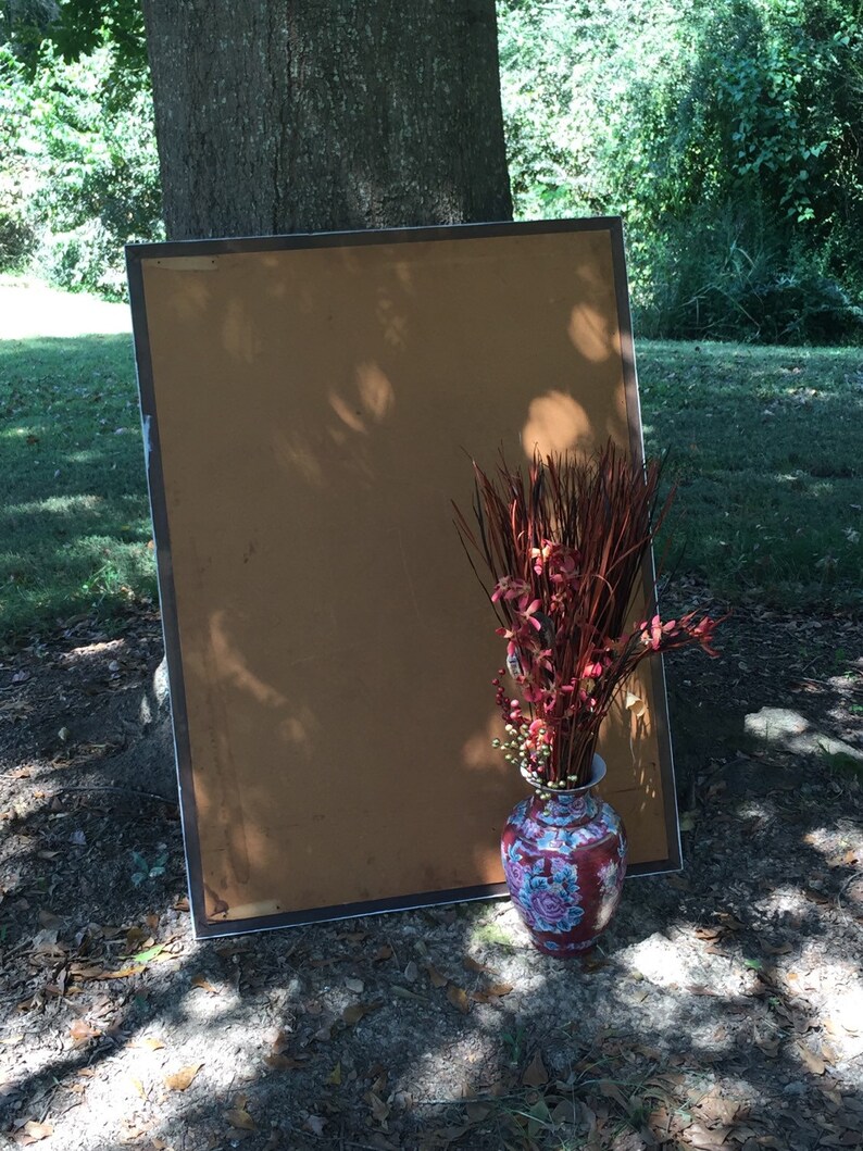 Large Antique White Distressed Mirror / Over the Mantle Mirror Etsy