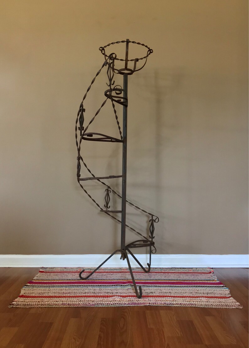 Plant Stand Metal Tiered Spiral Staircase / Plant Stand Metal Etsy