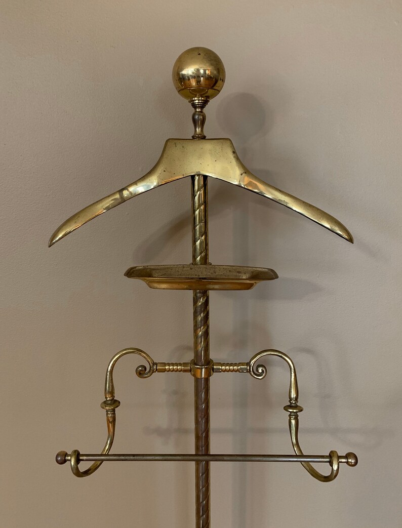 Vintage Brass Valet Stand / Valet Suit Stand / Men's Etsy